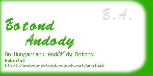 botond andody business card